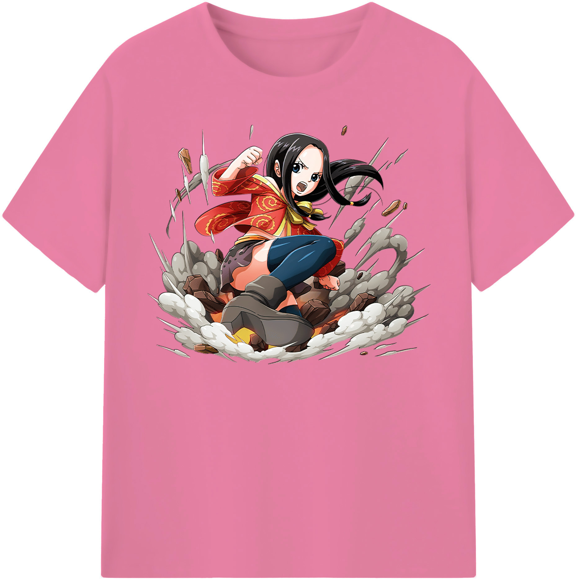 ワンピース ボア・ハンコック ONE PIECE Boa·Hancock 綿100％半袖Tシャツ（フロントプリント）